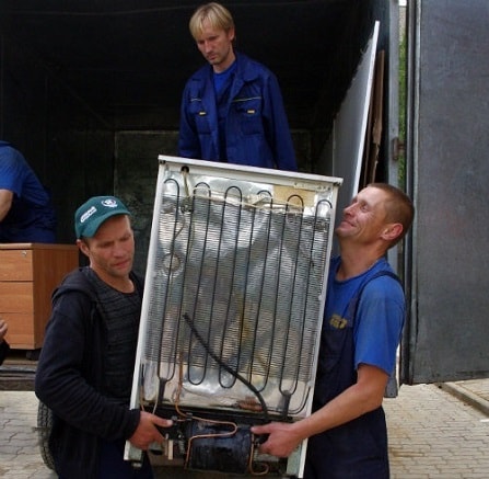 kā transportēt veco ledusskapi