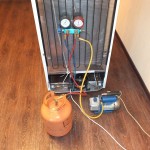 refueling the refrigerator with freon