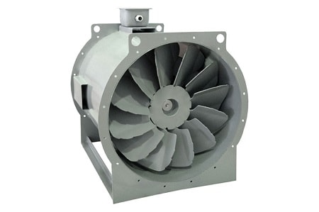 Radial exhaust fans