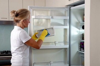 Cleaning the inside of the refrigerator