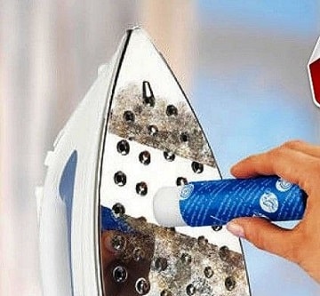 how to clean an iron from carbon deposits