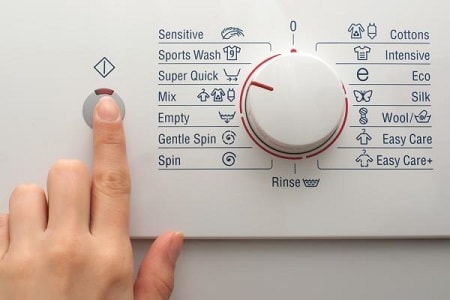 The washing machine does not turn on