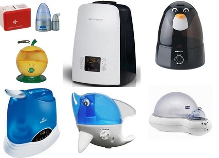 What types of humidifiers are there