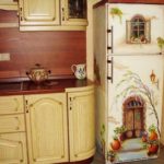 fridge decoupage