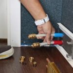 Warm skirting board installation process