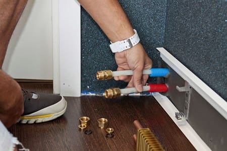 Warm skirting board installation process