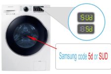 Sud (5ud) o SD (5D) en una lavadora Samsung